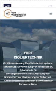 Webseite Yurt Isoliertechnik